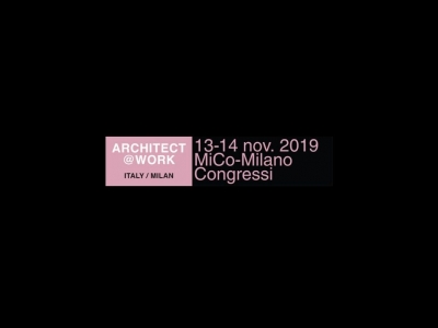 Cesana ad Architect@Work Milano - 13 e 14 novembre 2019